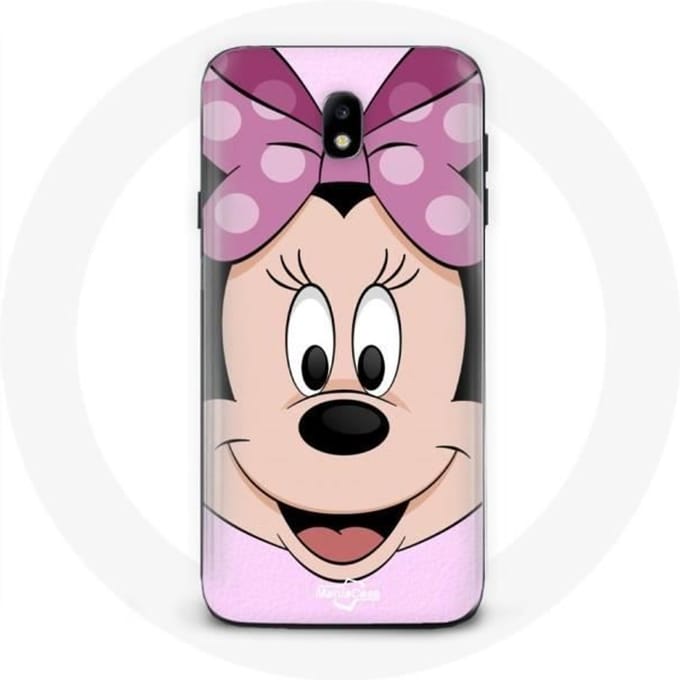 Coque - MANIACASE - Samsung Galaxy J7 2017 - Minnie Mouse - Rose - Souple rose