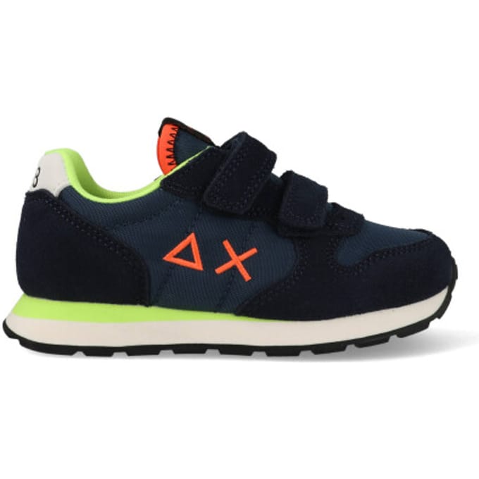Sun68 Boys Tom Fluo Sneakers - Jongens - Blauw - Maat 28