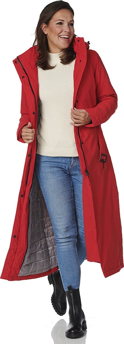 Happy Rainy Days Lange Regenjas Dames Toronto Rood