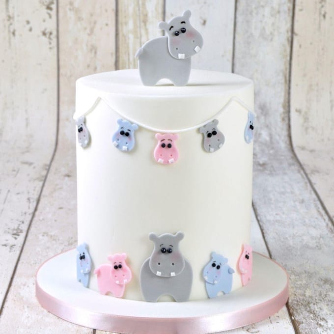 FMM Mummy & Baby Hippo Cutter Set/4
