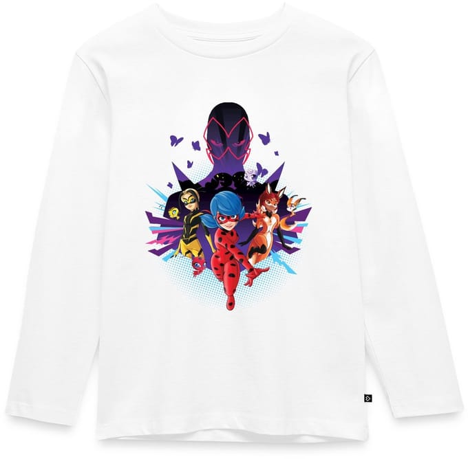 Miraculous Ladybug Superhelden vs Havikmot Premium T-Shirt Kinderen