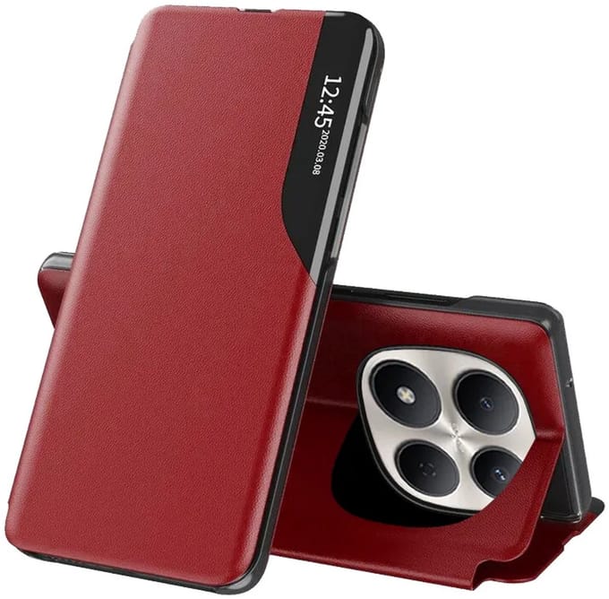 Hoesje geschikt voor Xiaomi Redmi Note 15 Pro 5G - Techsuit eFold Book Case - Rood