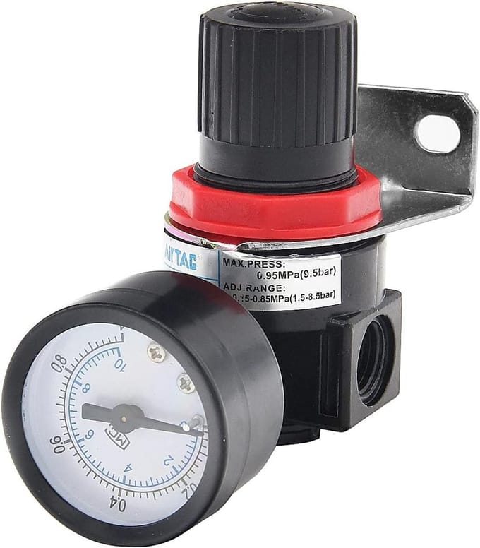 Cosensi - Dailygoods - Luchtcompressorfilterregelaar met Manometer 1/4" NPT