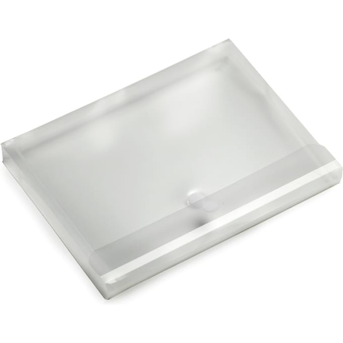 Enveloptas Europel A4 330x250x30mm dwars PP transparant wit