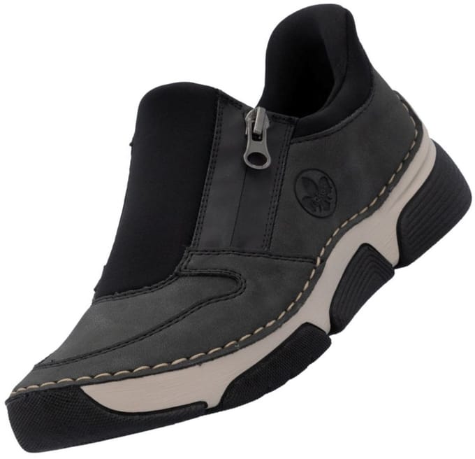 Rieker dames slip-on schoenen grijs
