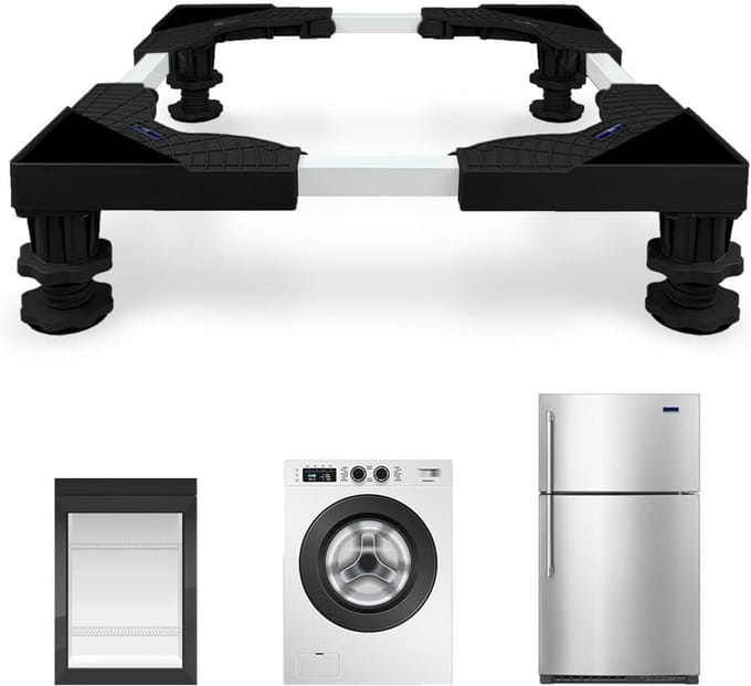 Verstelbare Basisstandaard voor Wasmachine, Koelkast en Droger - Universeel en Antivibratie