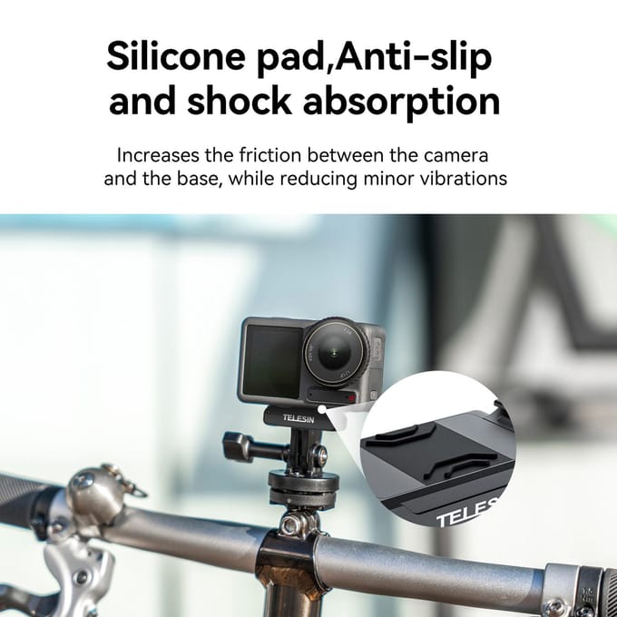 TELESIN OA-TPM-T04 Magnetische Snelkoppelingsbevestiging voor Actiecamera Metalen Camerabevestiging met Sport zwart
