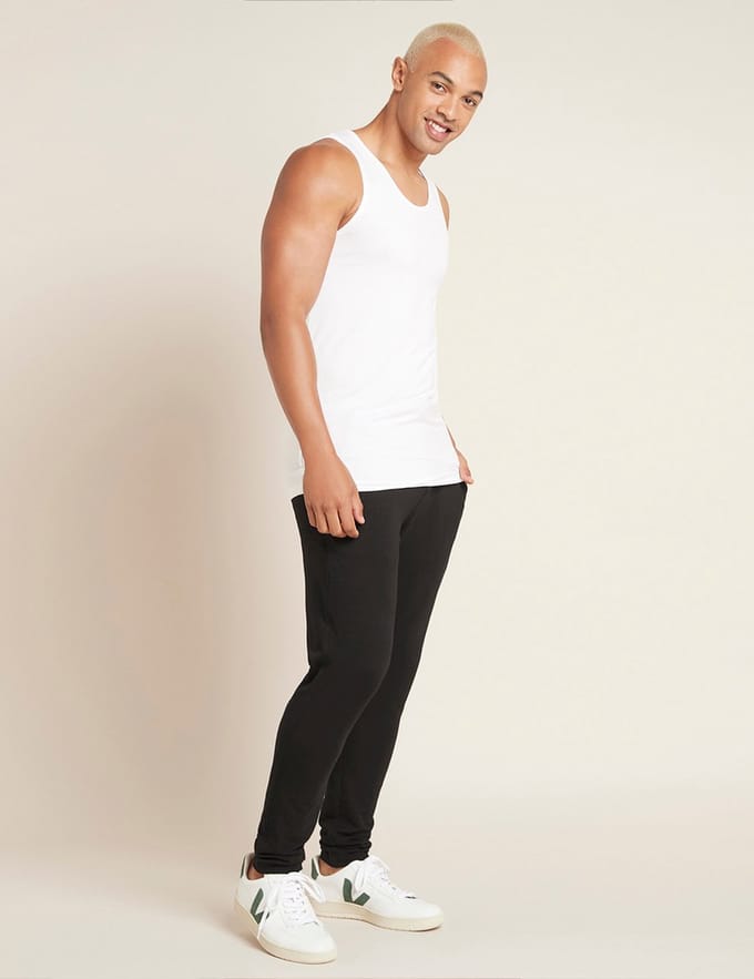 Boody - Bamboe Heren Singlet - Wit / S