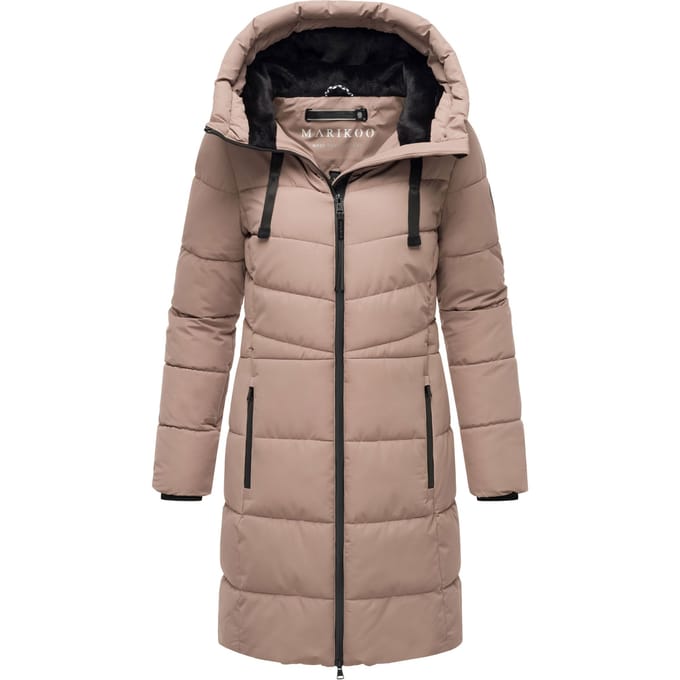 Marikoo Natsukoo dames winterjas – warm, teddyvoering & capuchon