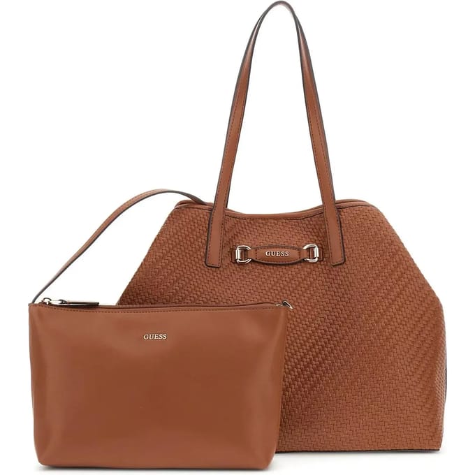 GUESS Shopper Schoudertas Vikky II Large 2 In 1 Tote Bag Cognac Bruine