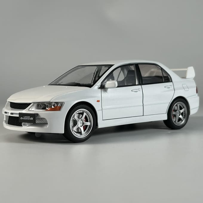 Jdm 1:24 Mitsubishi Lancer Evolution Evo9 Compacte Auto Legering Metaal Diecast Model Auto Geluid & Licht Pull Back Collectie Hobby Cadeau