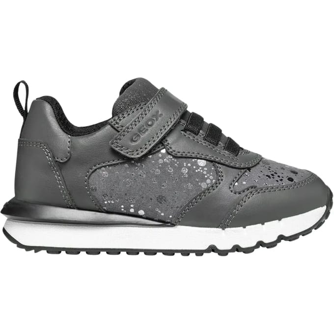 GEOX FASTICS MEISJES Sneakers - DONKERGRIJS - Maat 25