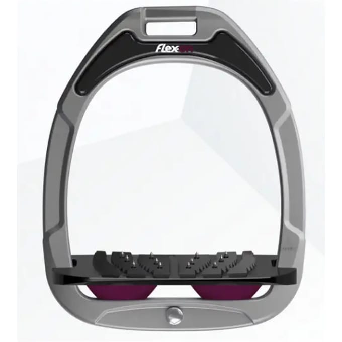 Ingelaste Grip Aluminium/Zwart/Plum Flex-On Green Composite