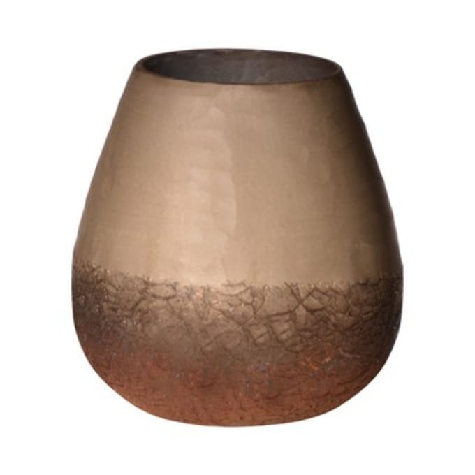 Champagne - Gegraveerde Vaas - Zilver - Hoogte 15 cm, Diameter 15 cm