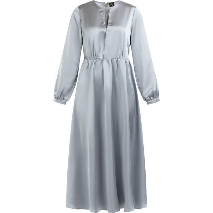 Dreimaster midi-jurk Dames Grijs-blauw