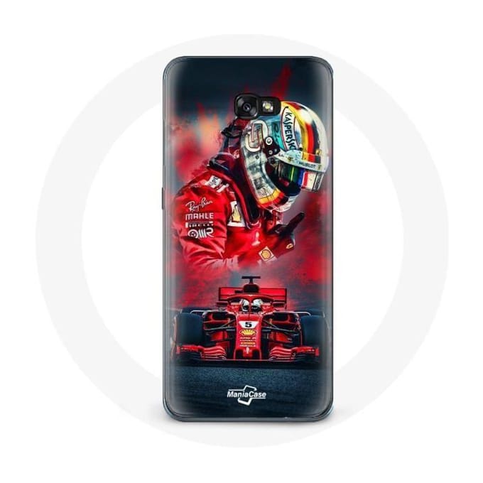 Case voor Samsung Galaxy A5 Formule 1 Sebastian Vettel F1 Driver Rood