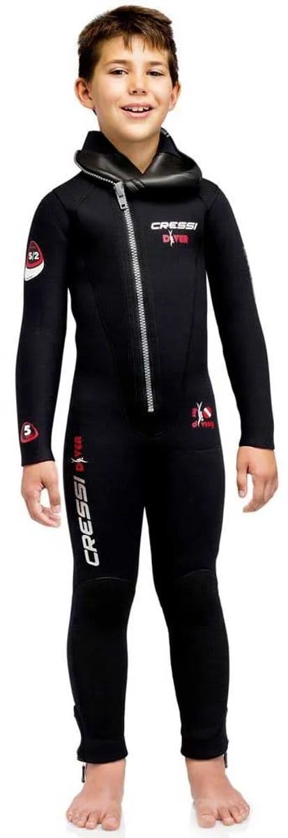 Cressi Diver 5 Mm Junior Duikpak Zwart 10-11 Years Kinderen