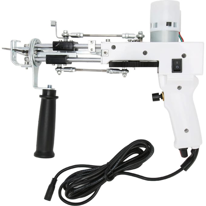 2 in 1 Tapijttuftmachine 40 Steken Per Seconde Instelbare Snelheid Handgemaakt Elektrisch Tapijtpistool US Plug