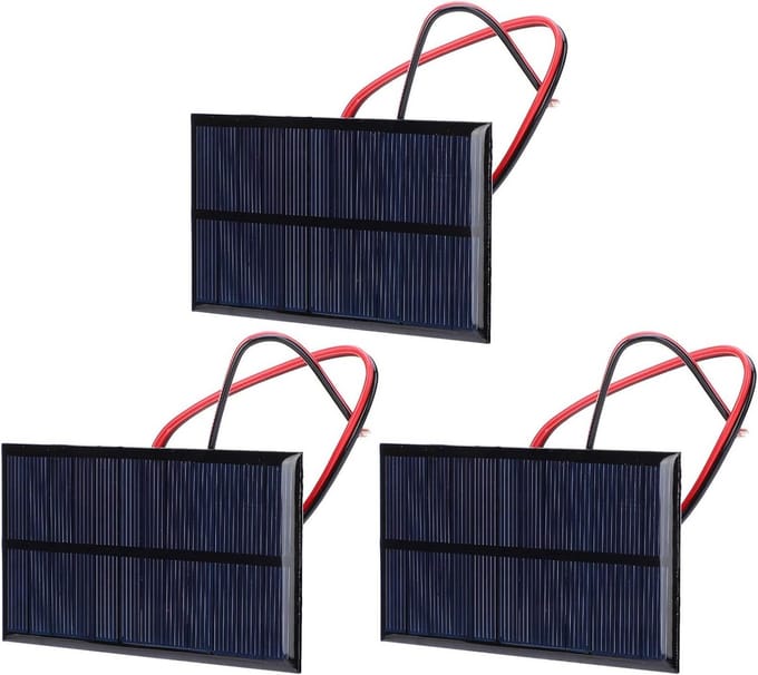 Mini Zonnepaneel 6V 1W Polykristallijn voor DIY Projecten en Opladers