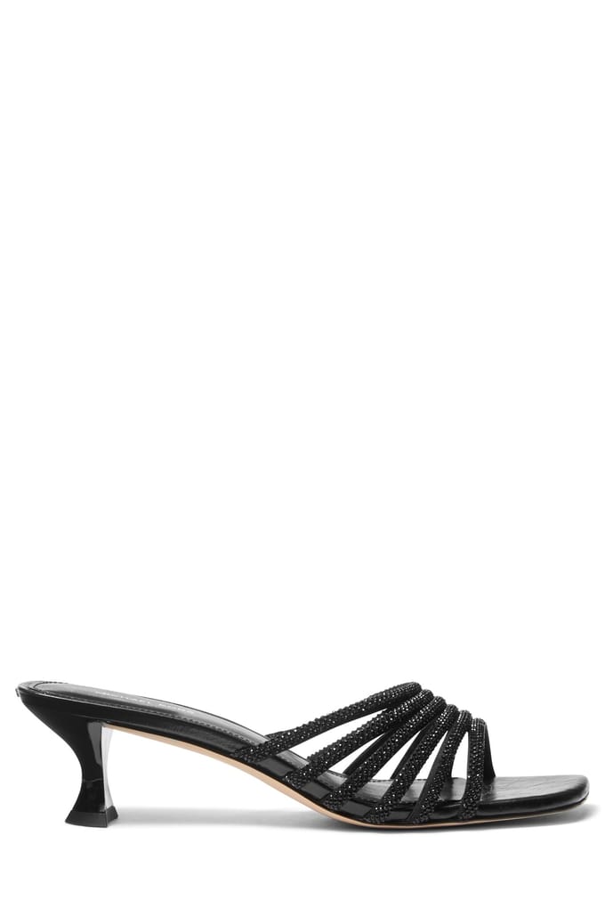 Michael Kors Haisley Kitten Sandal Black Maat: 40.5 | Muiltjes Outlet | Dames | Zwart