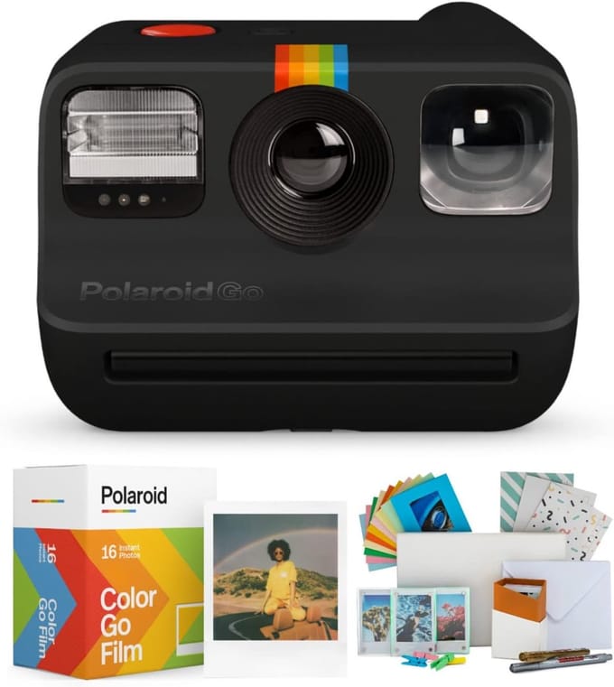 Instant Camera - Direct Klaar Camera - Creatief Vastleggen - Kleinste Analoge Camera - Compact Formaat - Zwart