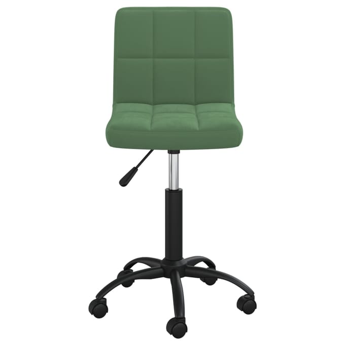 Vidaxl Draaibare bureaustoel, Donkergroen, Bekleed met Fluweel