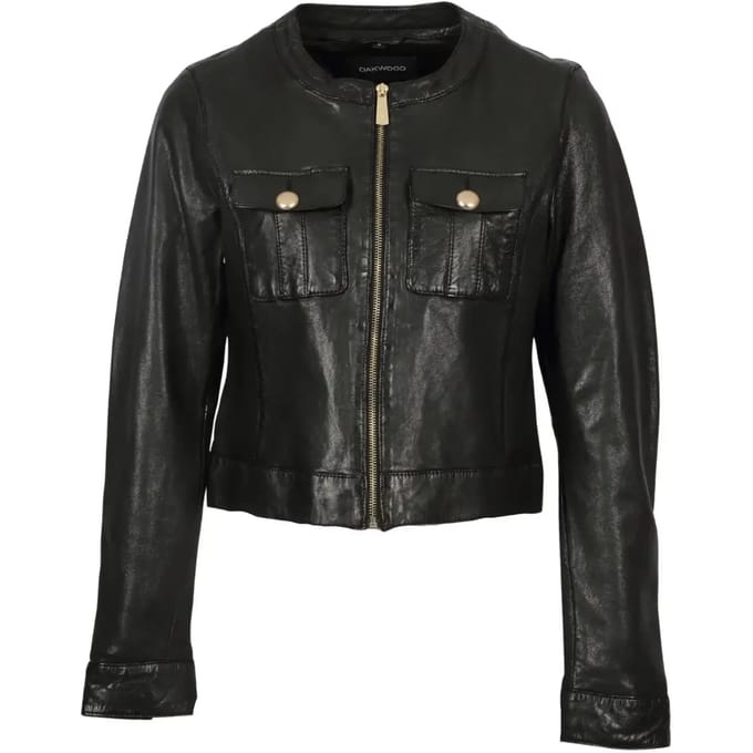 Dames leren ritsjack Oakwood Susan