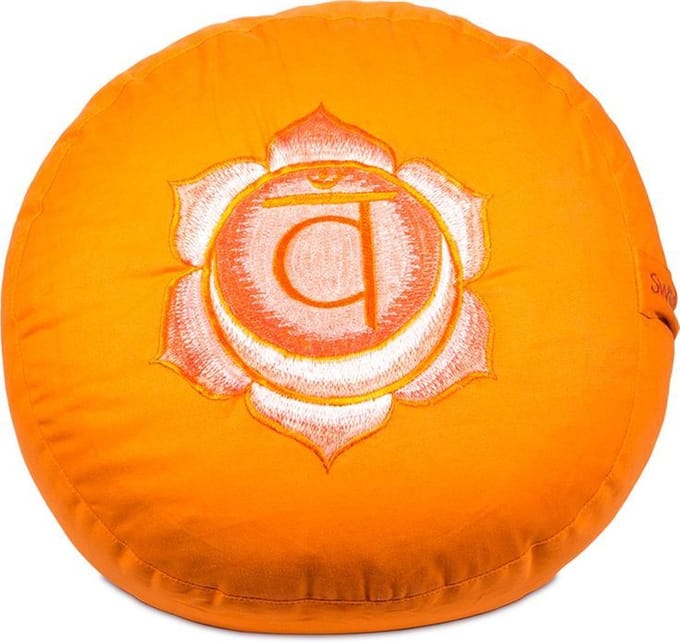 Meditatiekussen 2e Chakra Swadhishthana Geborduurd