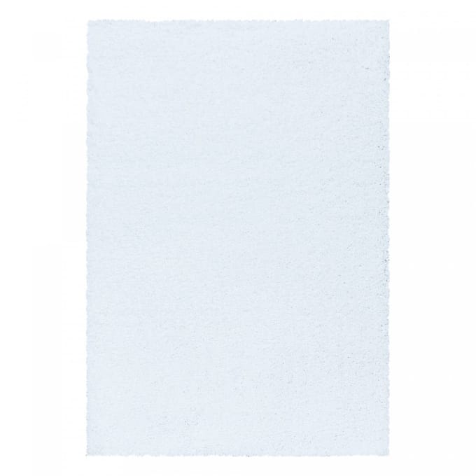 Modern hoogpolig vloerkleed Sydney - wit - 80x250 cm