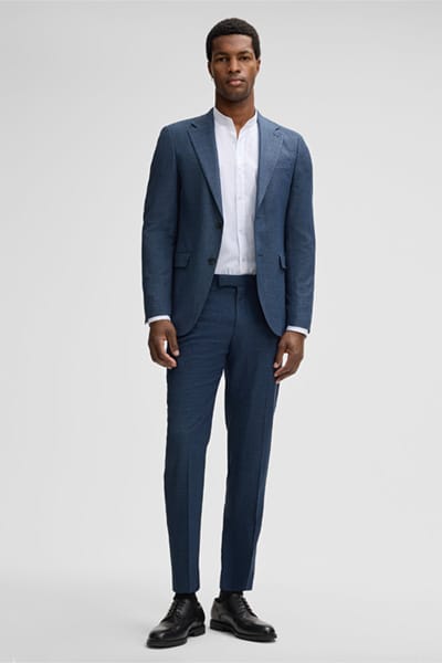 Slim fit pantalon met structuurmotief, model 'Kynd3'
