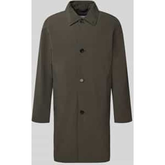 Regular fit lange functionele jas met los te knopen gilet, model 'SILAS'