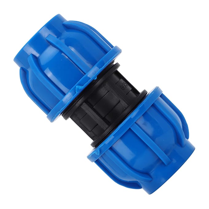 4 Stuks PE Plastic 32mm naar 32mm Rechte Connector Waterleiding Adapter Fitting Accessoires black