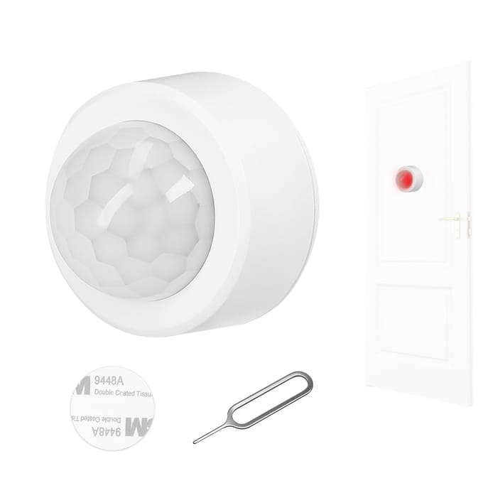 ZigBee PIR Bewegingssensor Draadloos Menselijk Lichaam Infrarooddetector 120 graden Groothoekdetectie Ondersteuning 0 wit