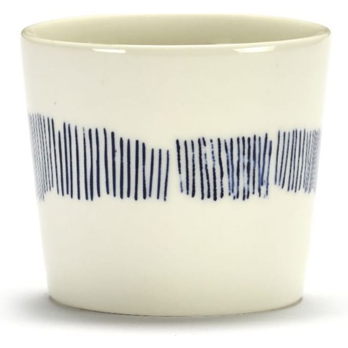 Serax Feast Espressokopje - Set - wit / stripes blauw