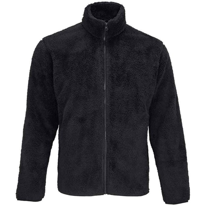 SOLS Vink Fluffy Jacket voor volwassenen (Koolstofgrijs)