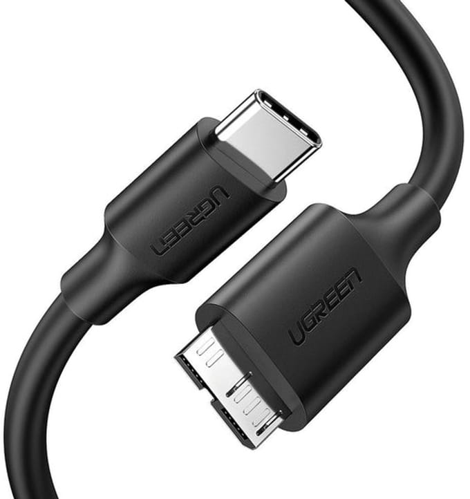 Ugreen - kabel - USB Type C - micro USB Type B SuperSpeed 3.0 1m zwart - (US312 - 20103)