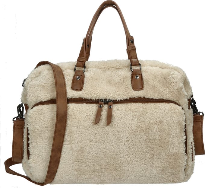 Enrico Benetti Teddy Luiertas / mombag / schoudertas 66655 - Off white