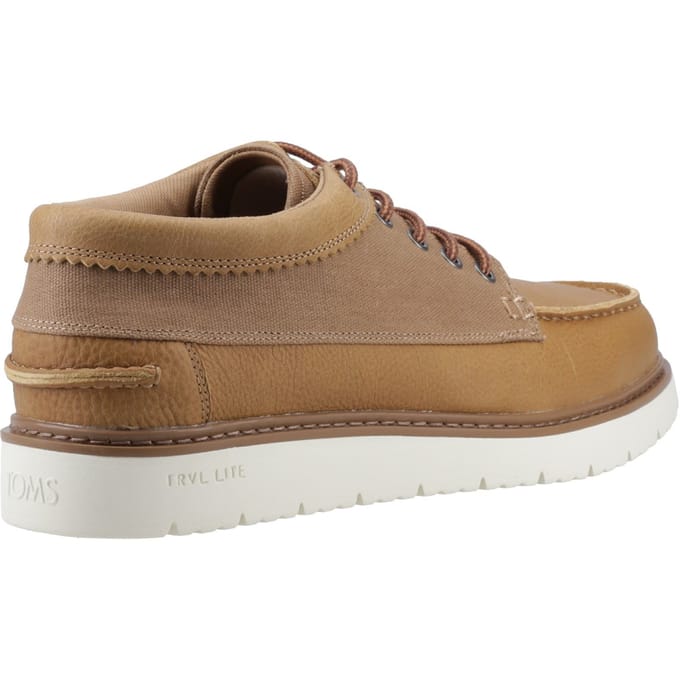 TOMS TRVL LITE Forrest Leer Heren Tan Veterschoenen