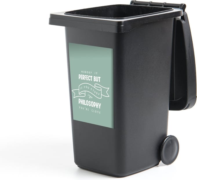 Container sticker Filosofie - Spreuken - Studeren - 40x60 cm - Kliko sticker