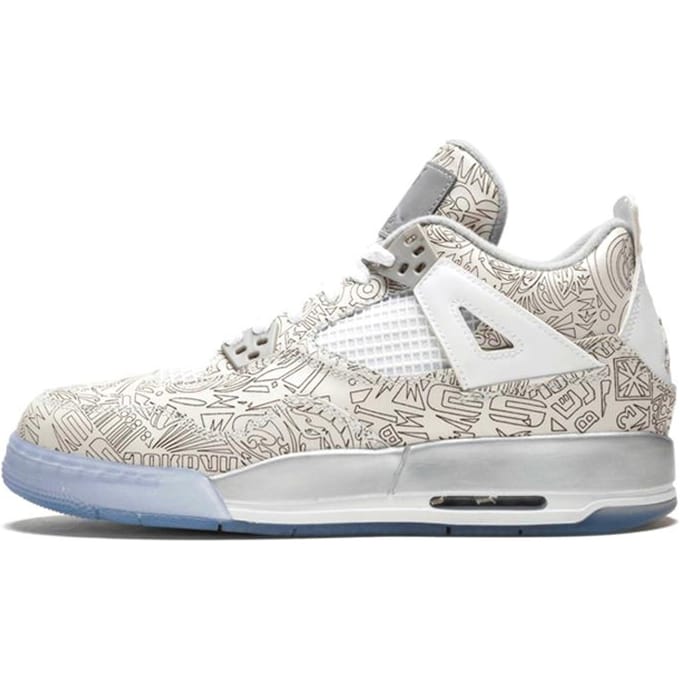 Jordan 4 Retro Laser GS 705334-105 37.5 white