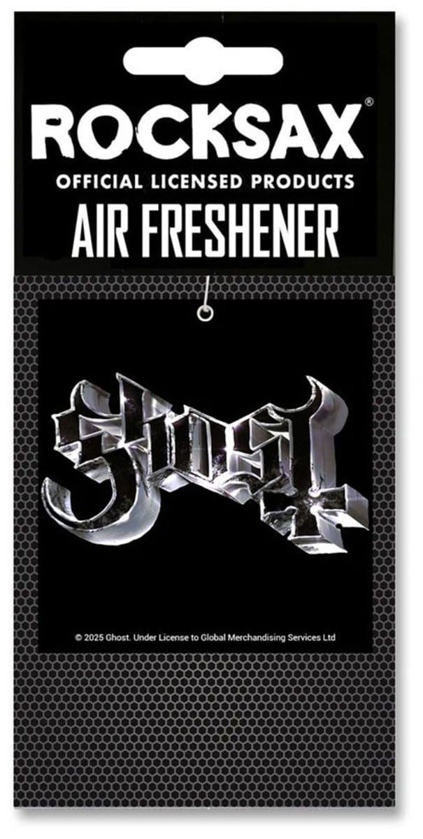 Rocksax Ghost - Chrome Logo Luchtverfrisser - Zwart