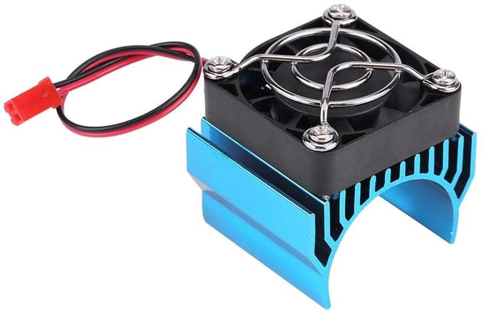 Motor Koellichaam - Koelventilator - RC Auto - Voorkomt Oververhitting - 45mm - Blauw