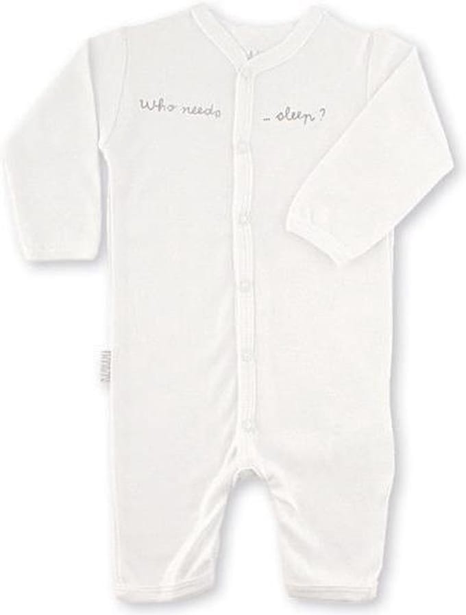 BAMBAM Pakje "who needs sleep" - Wit - Baby cadeau