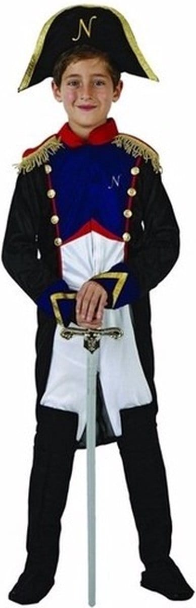Franse generaal Napoleon verkleedkleding kostuum - voor jongens - carnaval 128