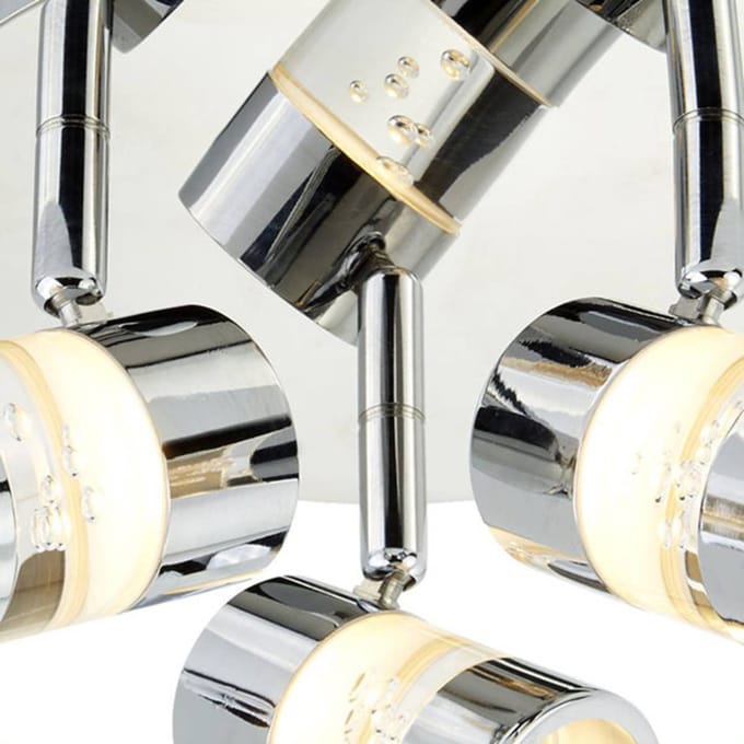 Searchlight LED plafondlamp Bubbles, IP44, 3-lamps