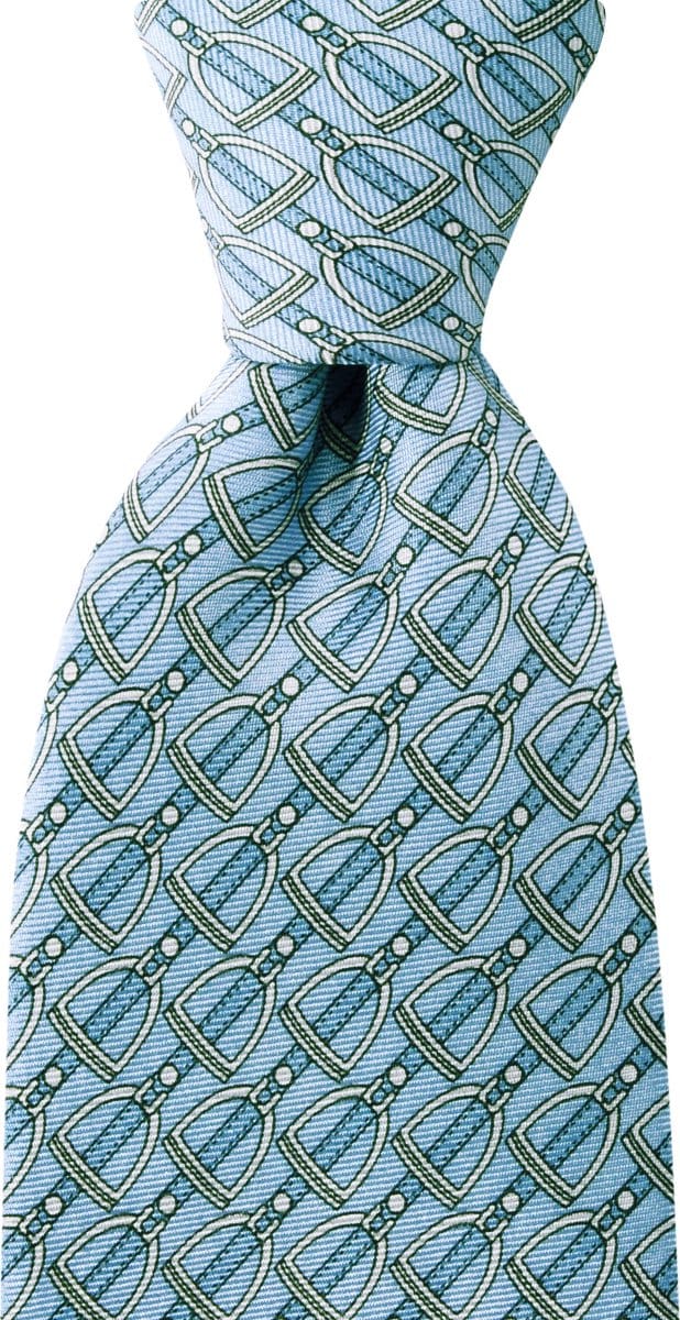 We Love Ties - Stropdassen - Stropdas Mr. Ed - blauw / grijs