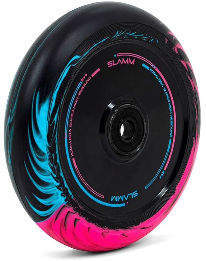 Slamm Swirl Hollow Core 110mm Wheel Pink