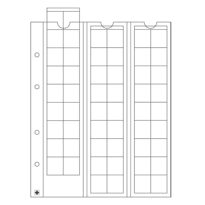 Leuchtturm Optima 20 muntbladen - 5 stuks