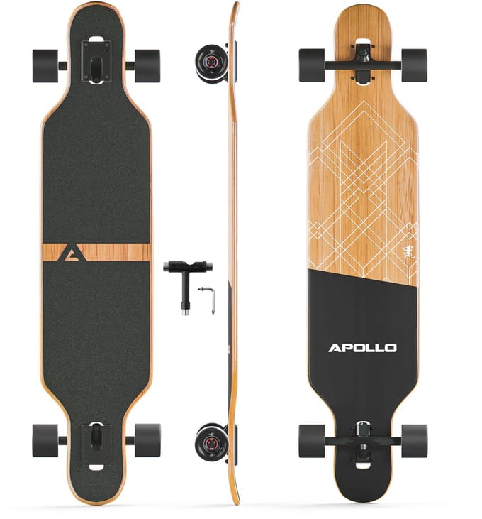 Apollo Twin Tip DT Glasvezel Longboard Black Bali Power Slide
