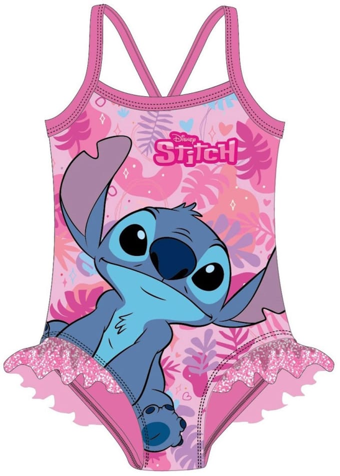 Disney Lilo en Stitch Bliss roze kinderbadpak, zwemmer 3/4 jaar